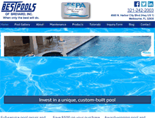 Tablet Screenshot of bestpools.com